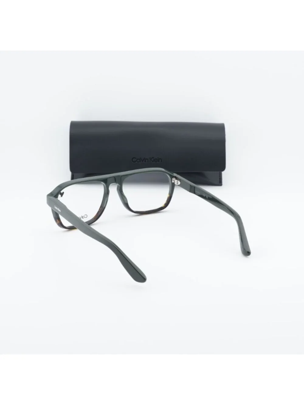 Calvin Klein CK25515 303 Square Eyeglasses 58mm - Green / Havana
